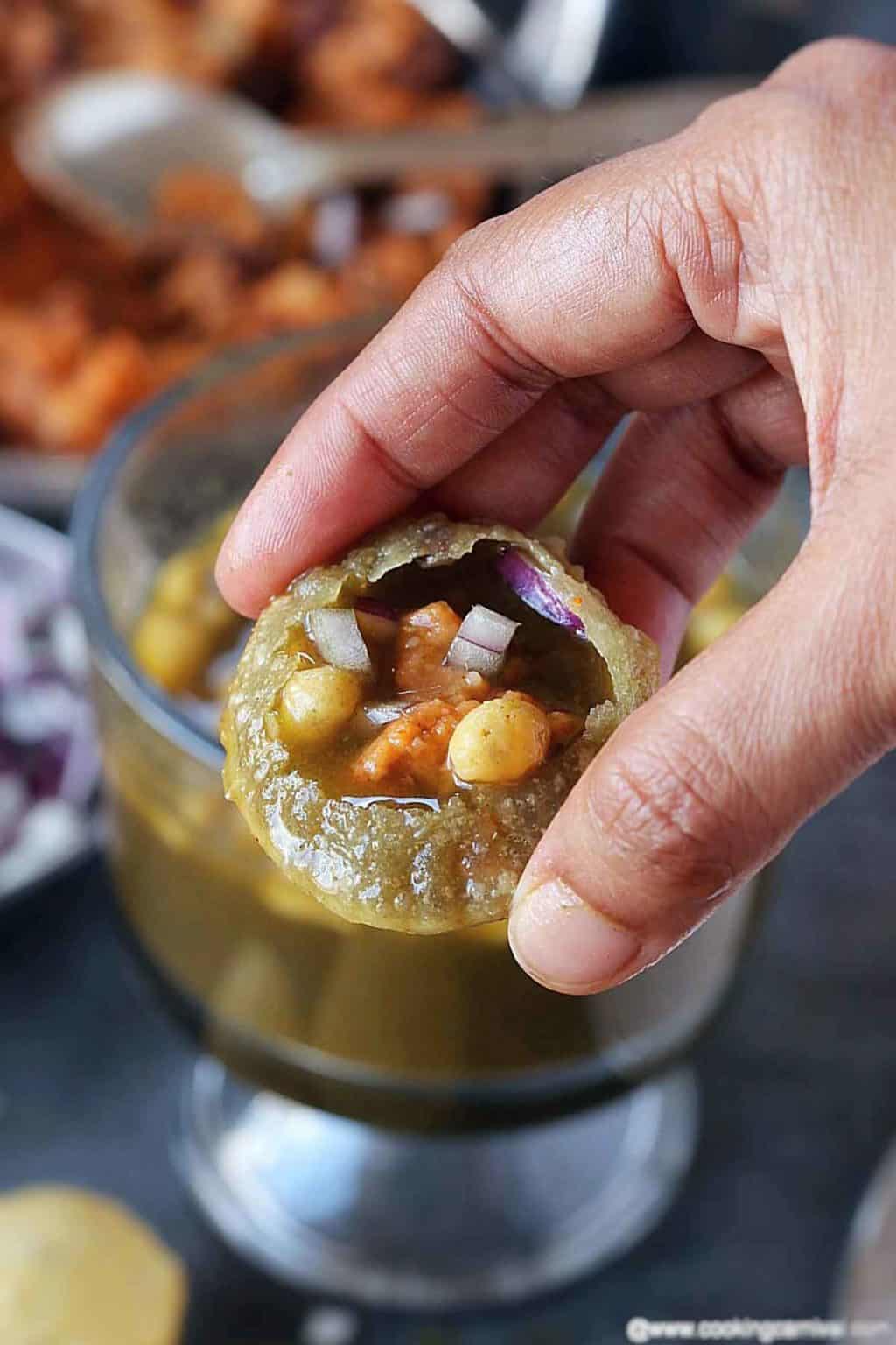 Pani Puri Recipe With Homemade Puri Pani Masala Cooking Carnival Pani Puri Recipe With Homemade Puri Pani Masala Cooking Carnival