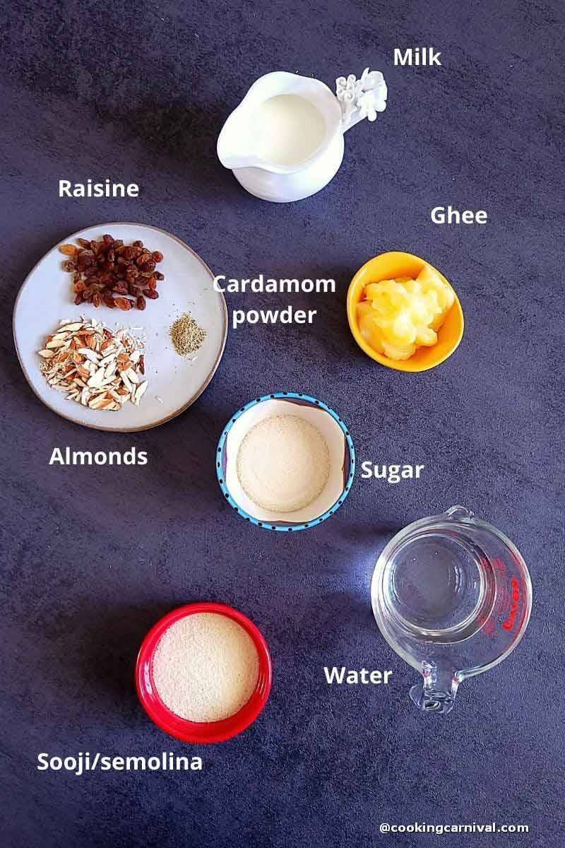 Pre-measured ingredients for suji ka hlawa