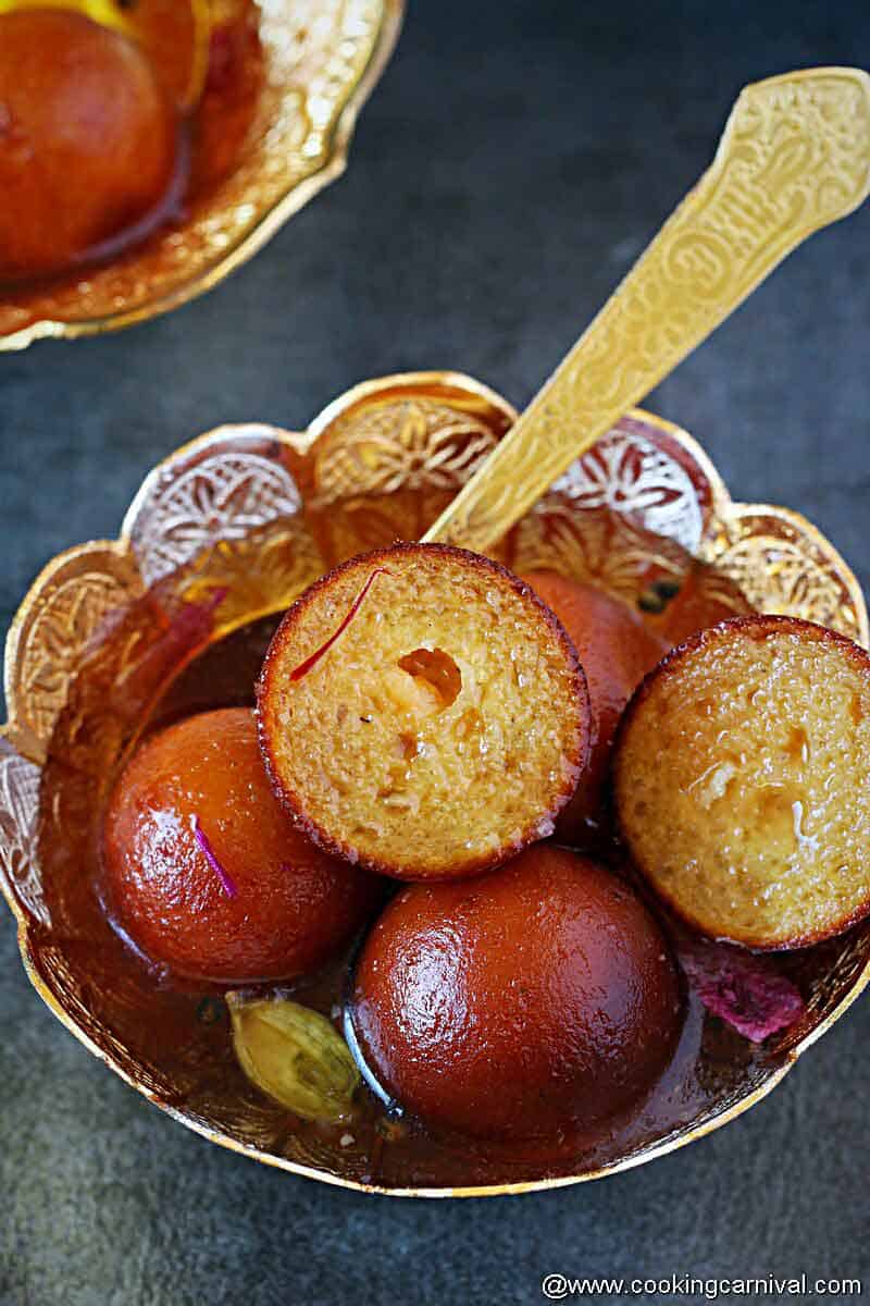Gulab Jamun recipe (with Mawa/khoya) Cooking Carnival