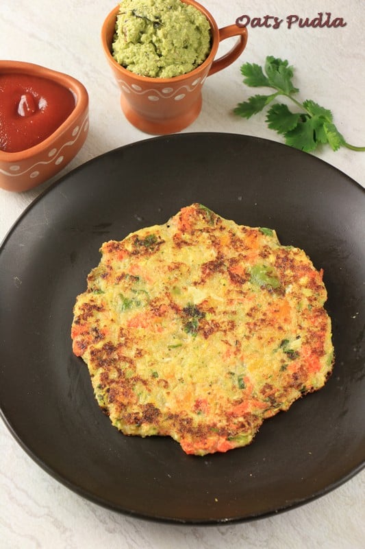 Oats Pudla / oats chilla