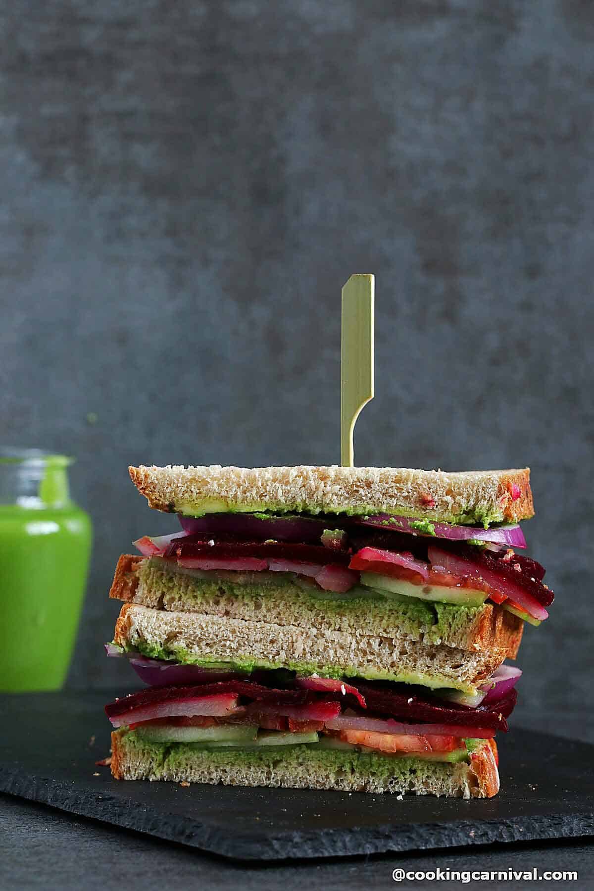 Bombay vegetable Sandwich