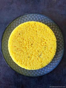 steamed dhokla in a plate