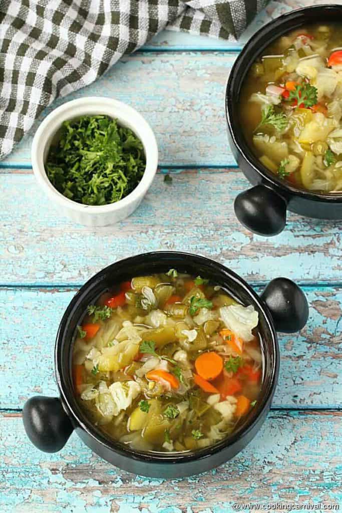 Instant Pot Detox Vegetable Soup (Veg Clear Soup) - Cooking Carnival