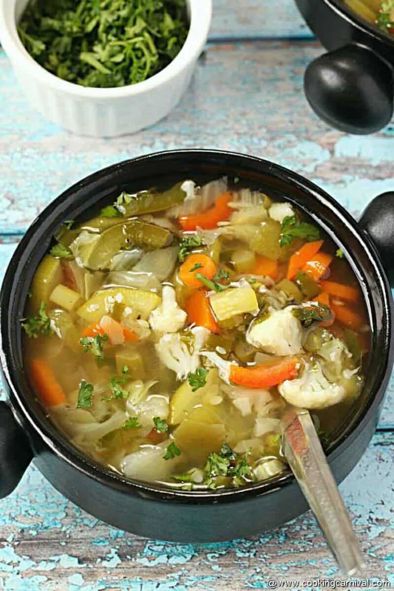 Instant Pot Detox Vegetable Soup (Veg Clear Soup) - Cooking Carnival