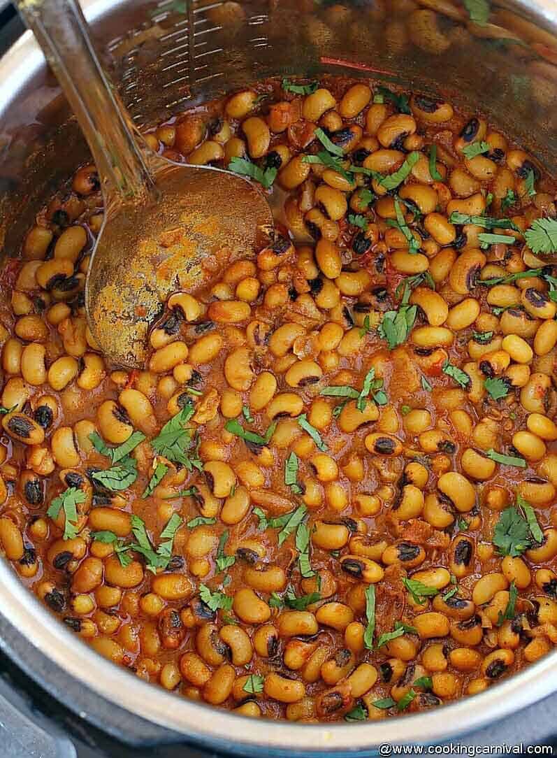 Black eyed peas curry in instant pot