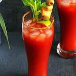 virgin bloody mary in a tall glass