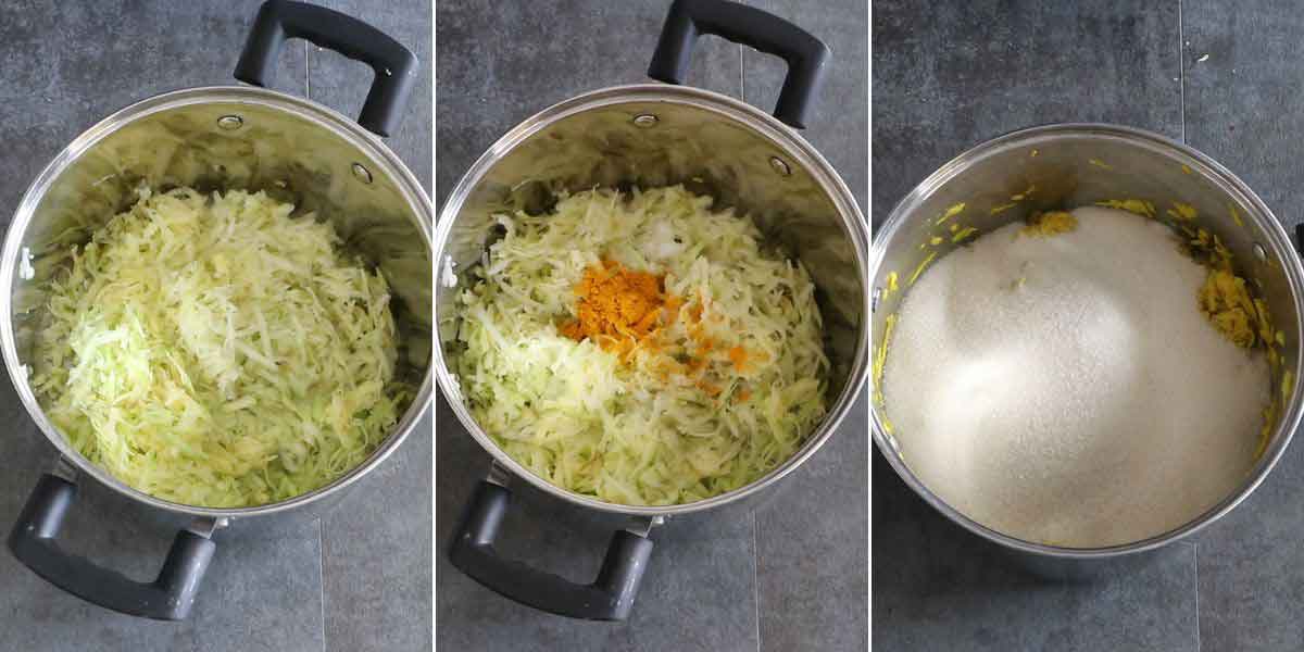 Step by step process of making gujrati pickle chundo