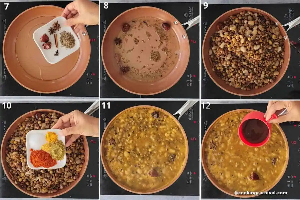 step by step process of cooking gujarati recipe mixed kathol.