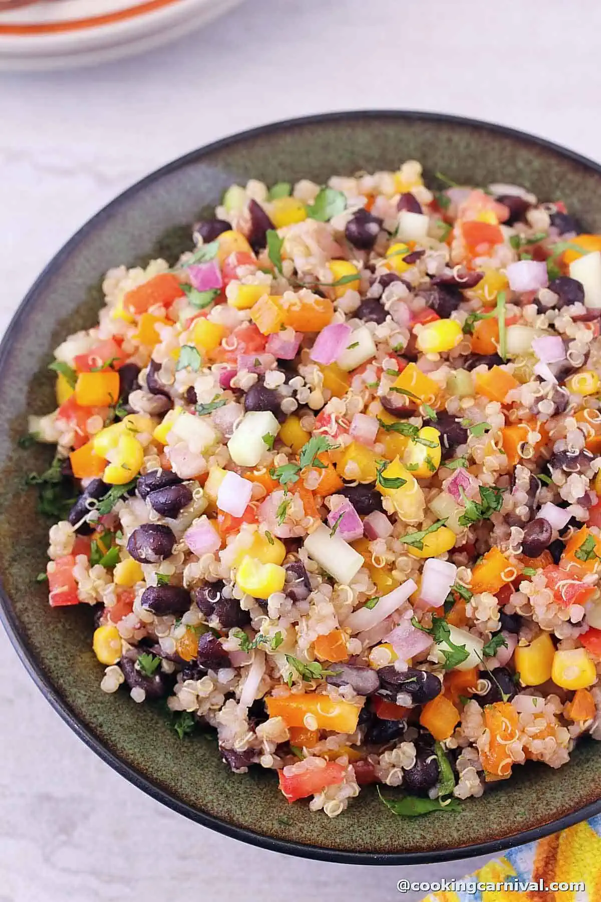 Black Bean Quinoa Salad in a bowl