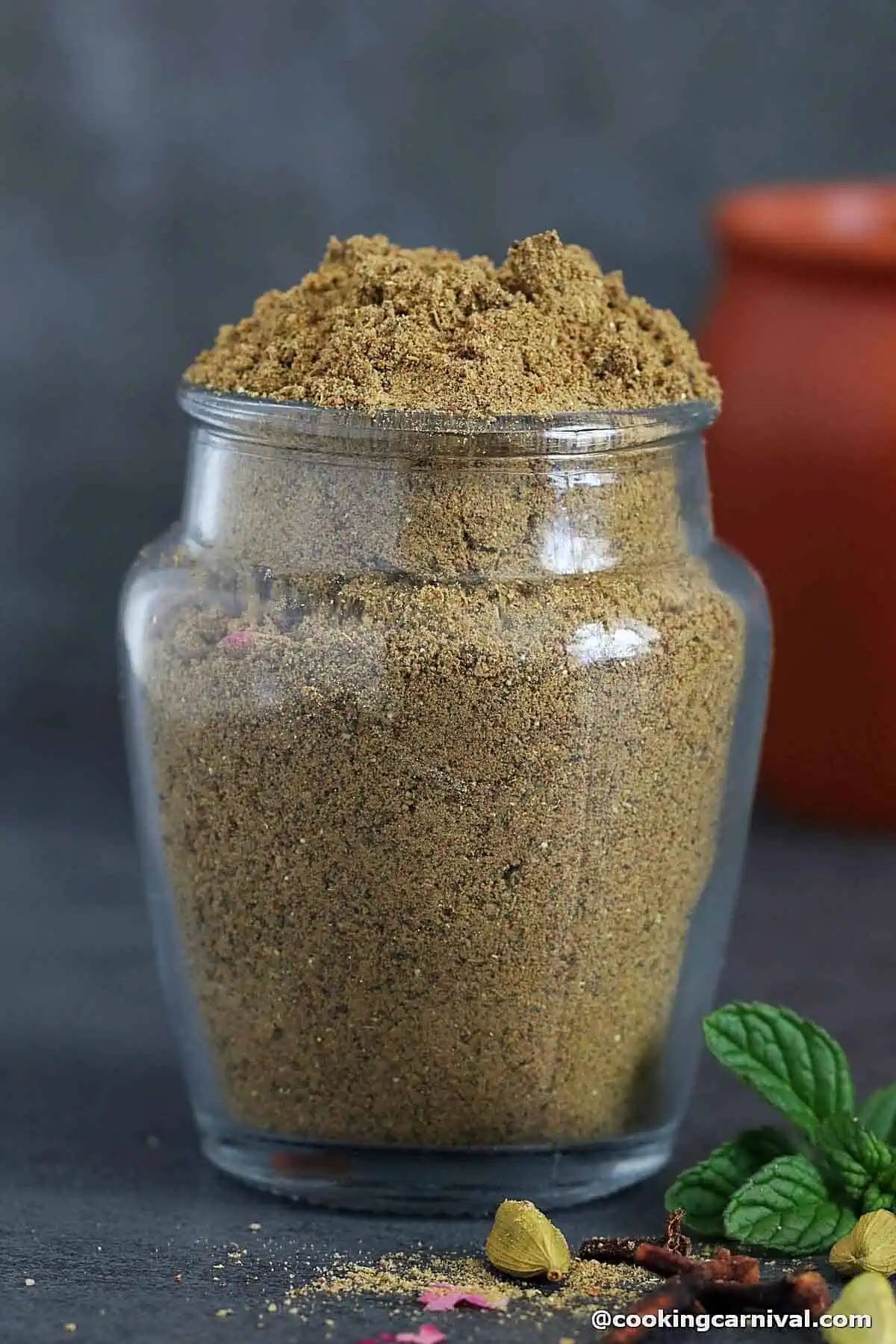 Chai Masala Powder in a jar