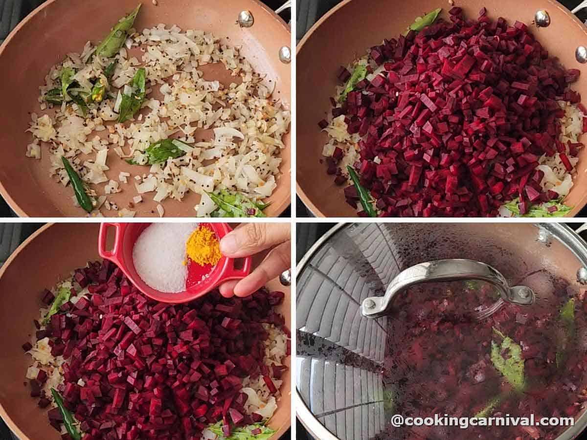 Beetroot Thoran (Kerala Style Beetroot stir-fry) - Cooking Carnival