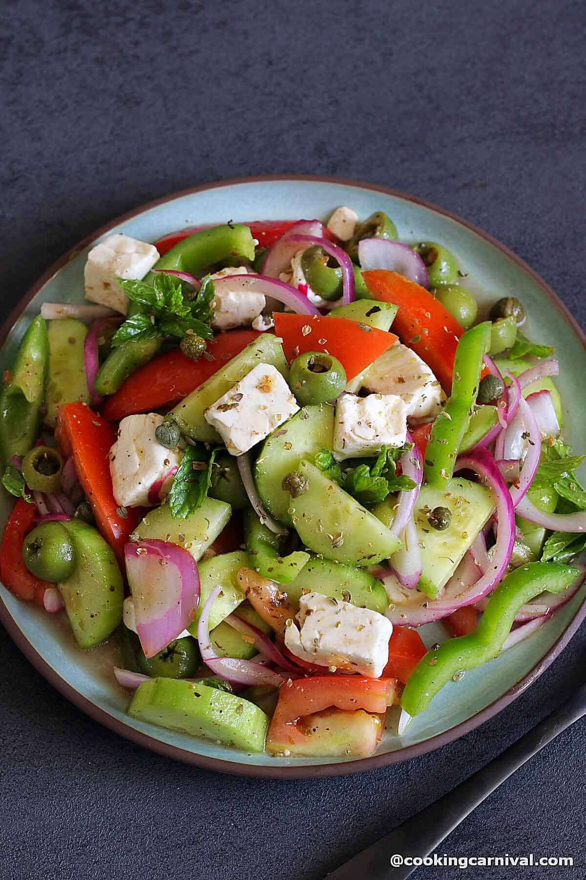 Greek Peasant Salad   Cooking Carnival - 42