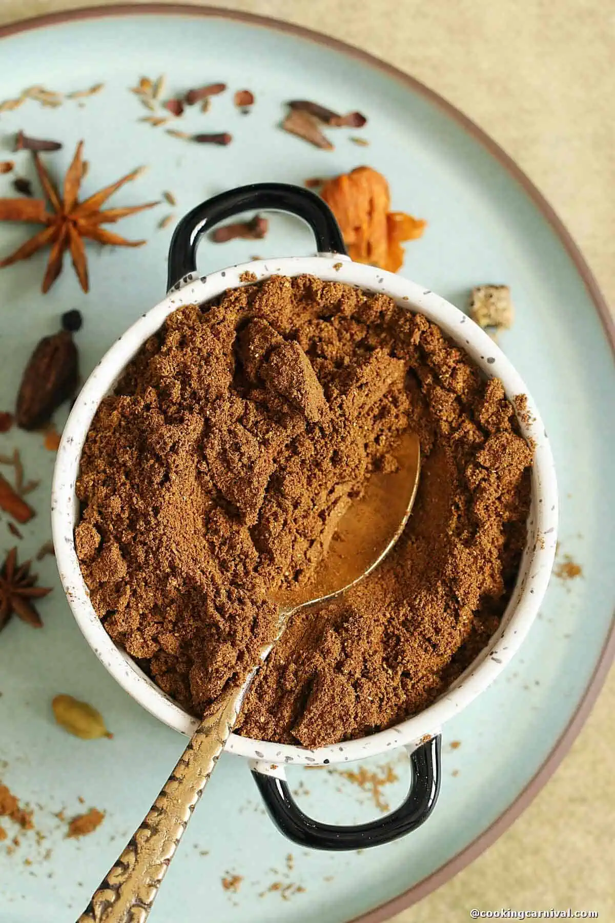 Garam Masala in a bowl.