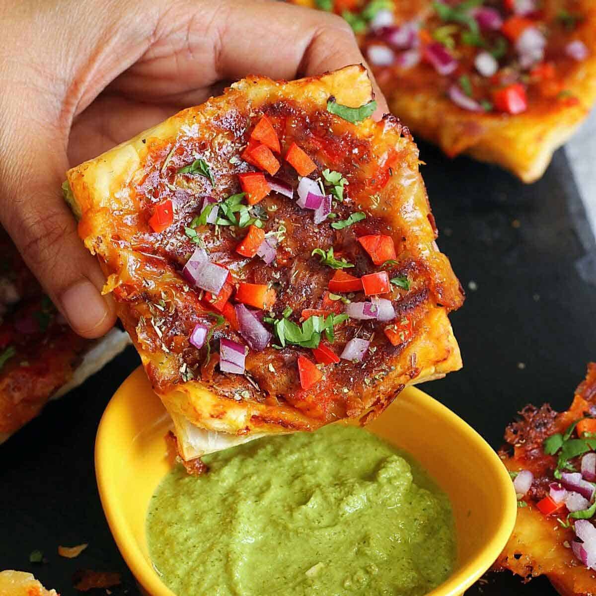 Masala Baked beans puff pastry