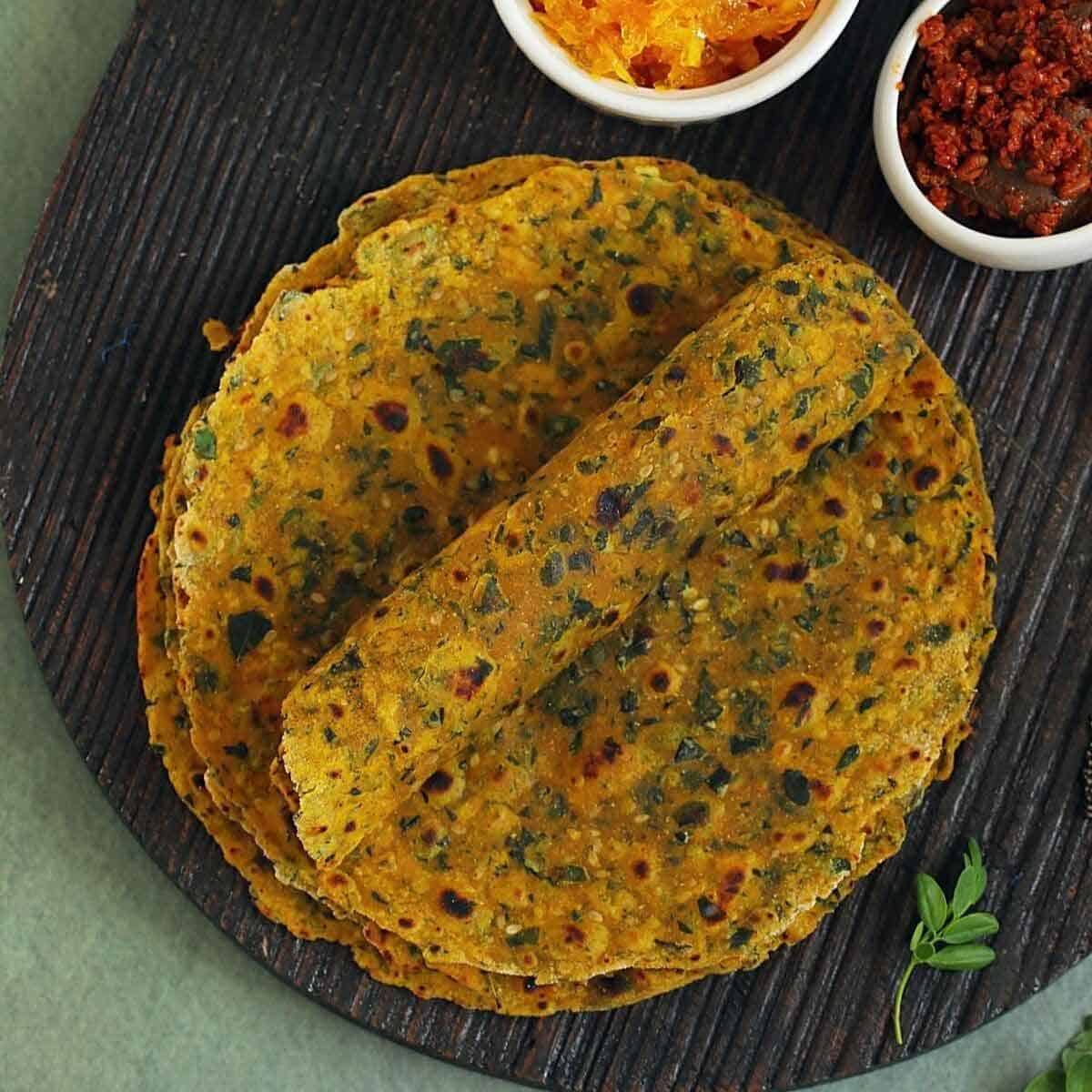 Multigrain Moringa Thepla recipe